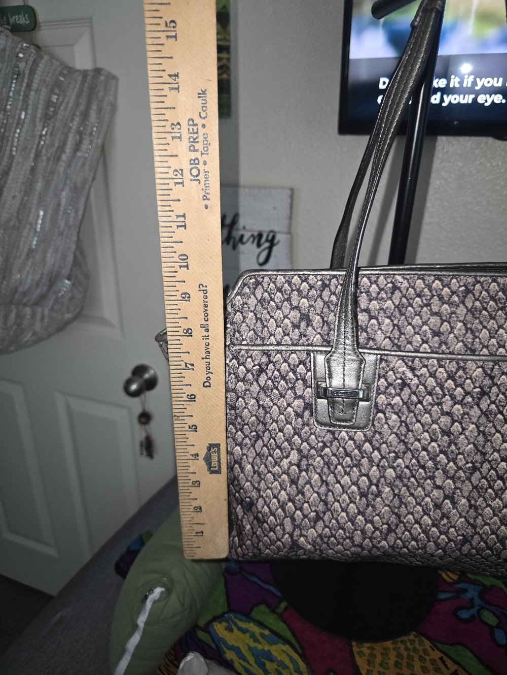 Coach Taylor Snake Print Alexis Carryall With Pouch - Picture 14 of 15